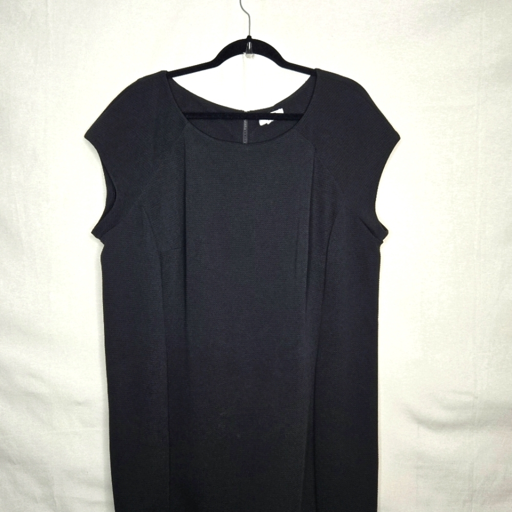 Cato Black Sheath Style Asymetrical hem Dress. 18W - Picture 2 of 13